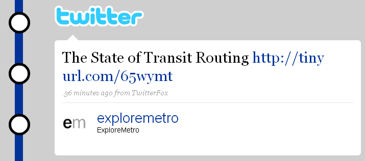 Screenshot of Twitter