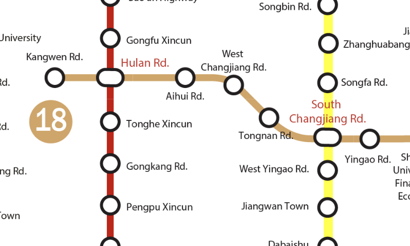 Map of the new line